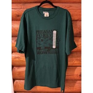 Duluth Trading Co Mens Pheasants Forever Longtail T Relaxed Fit Green T-Shirt M